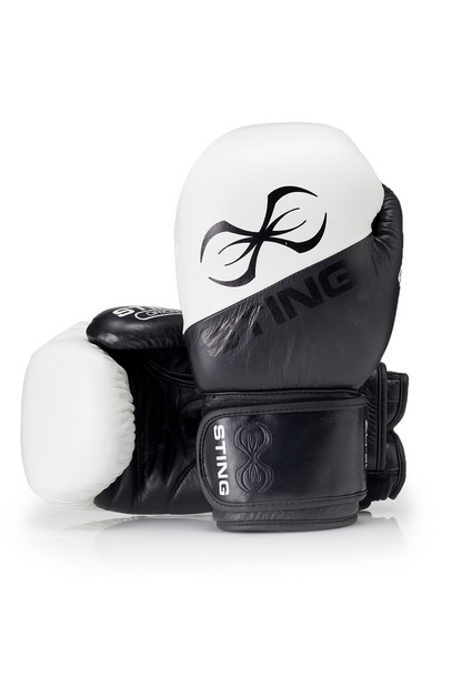 STING Orion Training Boxing Glove — Black/White