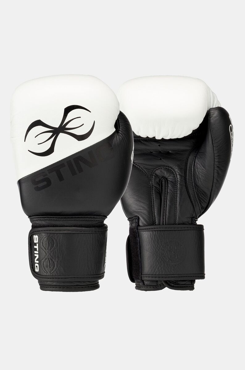 STING Orion Training Boxing Glove — Black/White