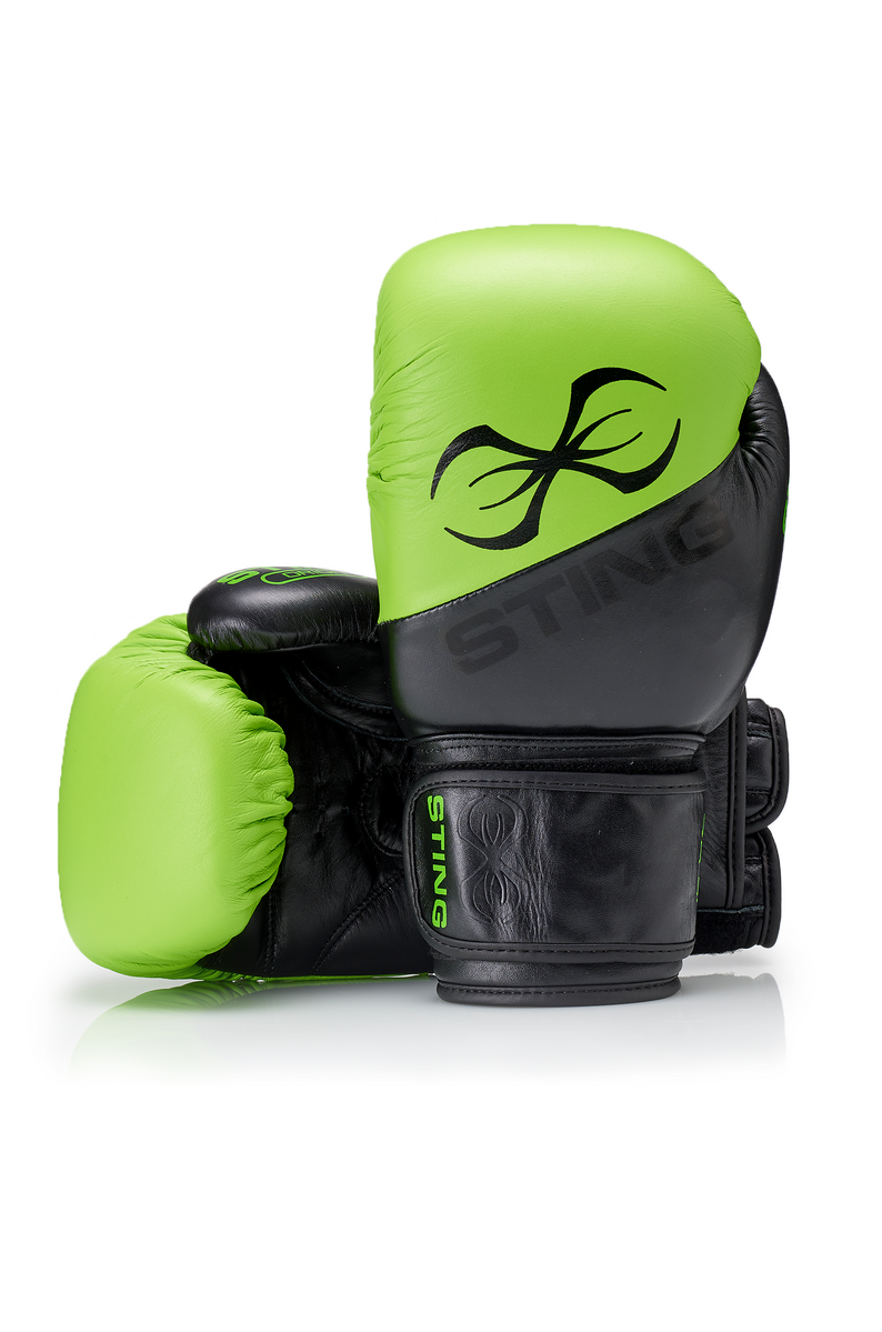 STING Orion Training Boxing Glove — Black/Green