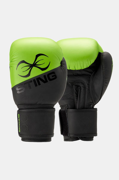 STING Orion Training Boxing Glove — Black/Green