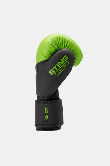 STING Orion Training Boxing Glove — Black/Green
