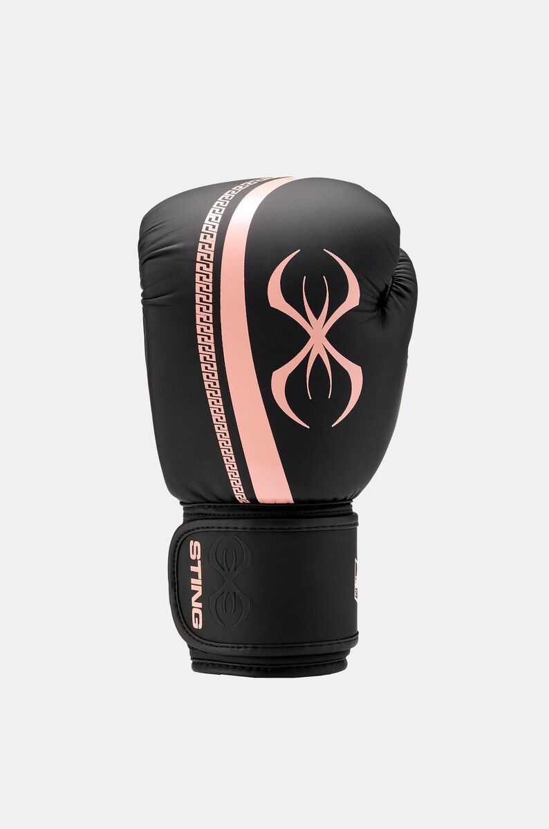 STING Aurora Womens Boxing Glove — Black/Peach