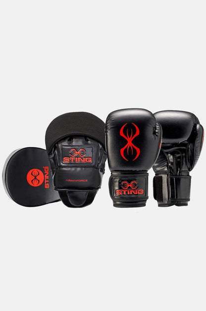 STING Armaforce Boxing Combo Kit — Black/Red