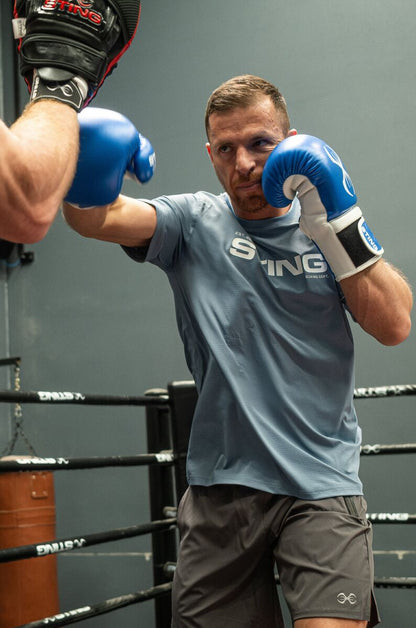STING Armapro Boxing Glove — White/Blue