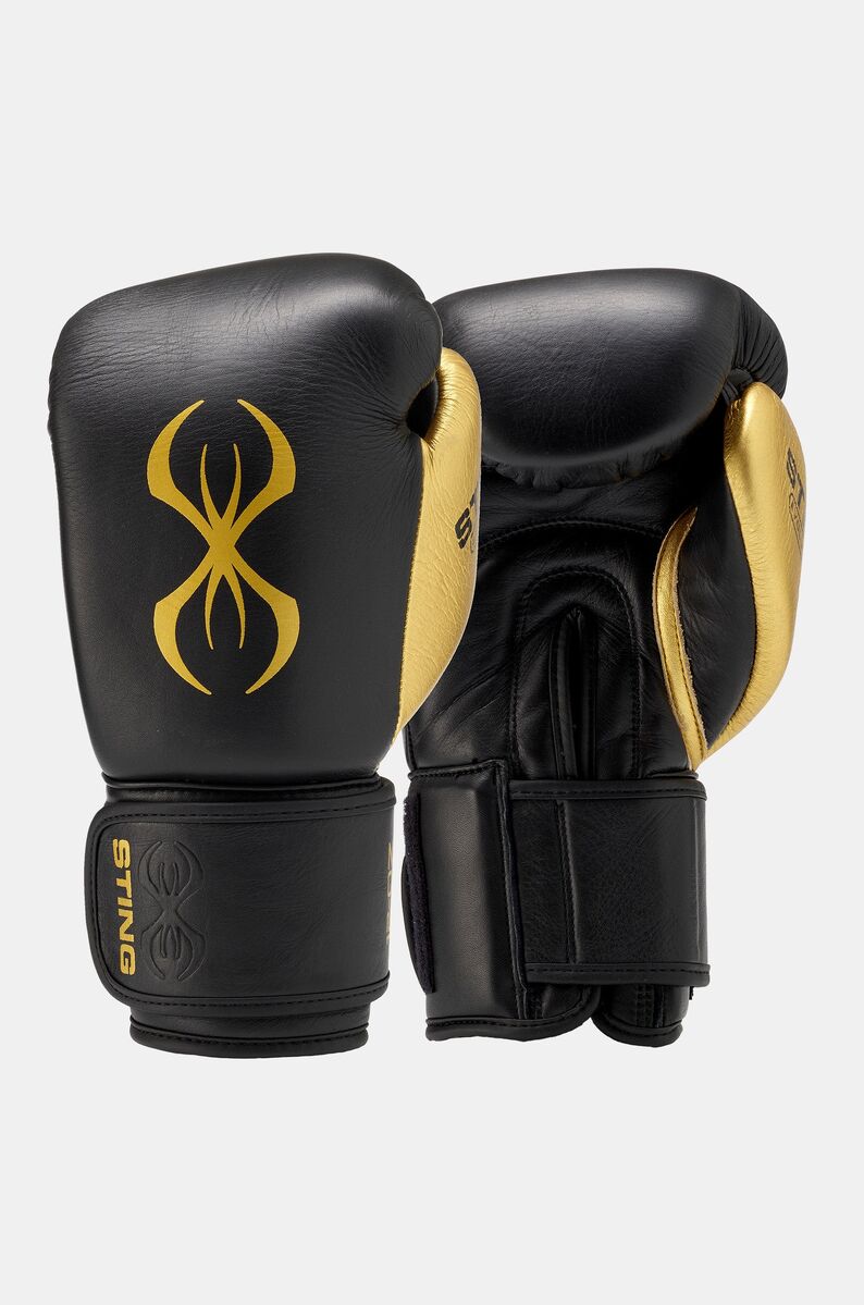 STING Evolution Boxing Glove — Black/Gold