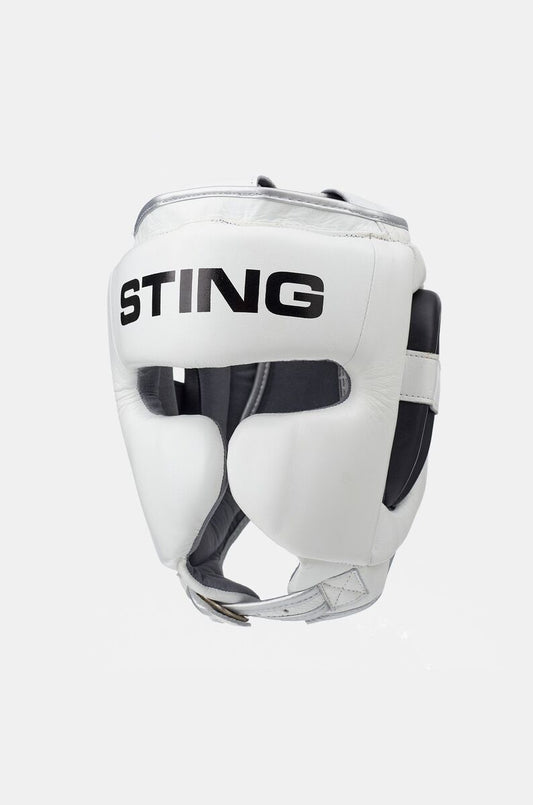 STING Viper Gel Full Face Head Guard — White/Black/Silver