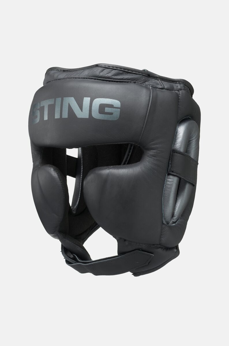 STING Viper Gel Full Face Head Guard — Black/Grey