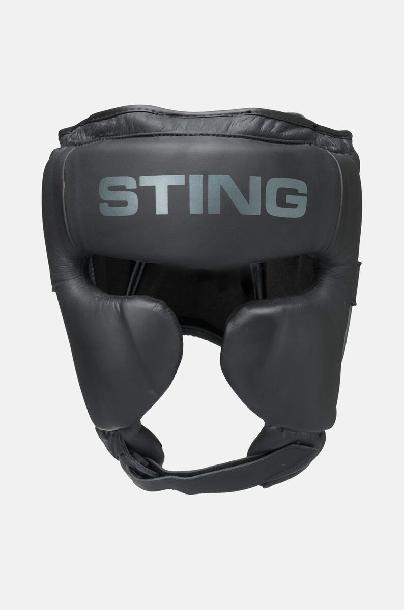 STING Viper Gel Full Face Head Guard — Black/Grey