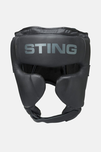 STING Viper Gel Full Face Head Guard — Black/Grey