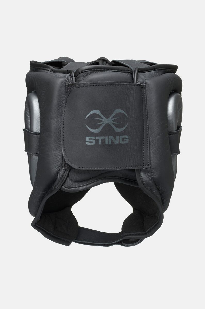 STING Viper Gel Full Face Head Guard — Black/Grey