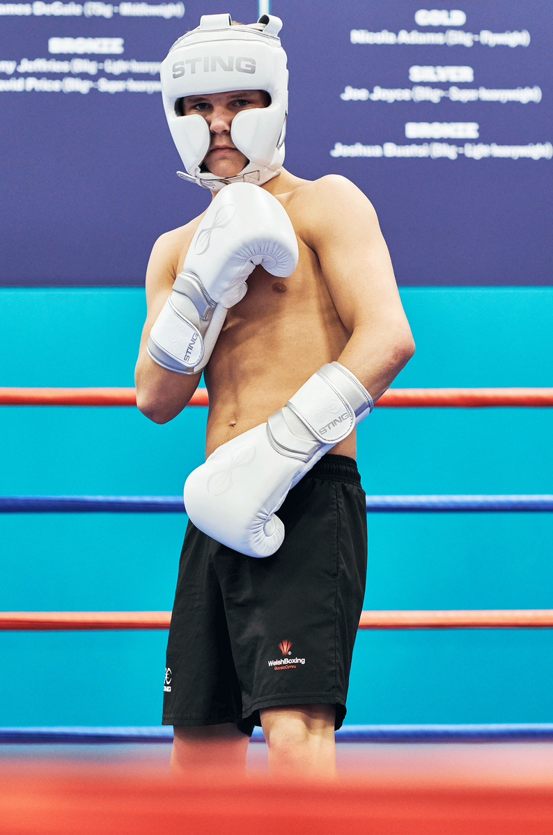 STING Viper X Sparring Glove — White/Silver