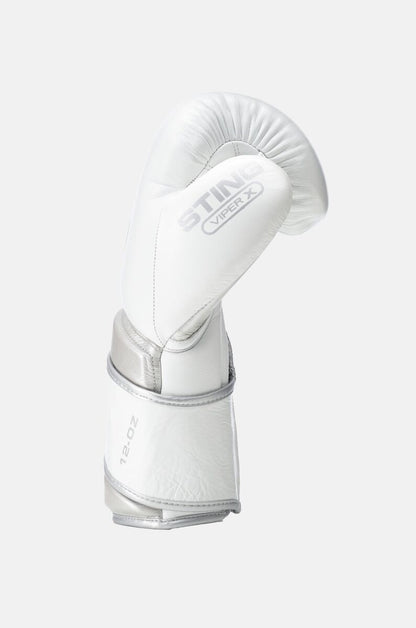 STING Viper X Sparring Glove — White/Silver