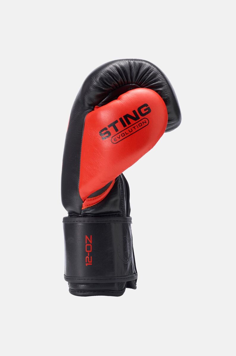 STING Evolution Boxing Glove — Black/Red