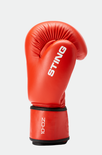 STING World Boxing Approved Competition Boxing Glove — Red