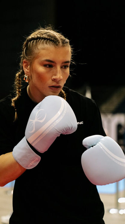 STING Aurora Womens Boxing Glove — Light Blue/White