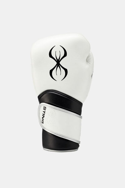 STING Viper X Sparring Glove — White/Black/Silver