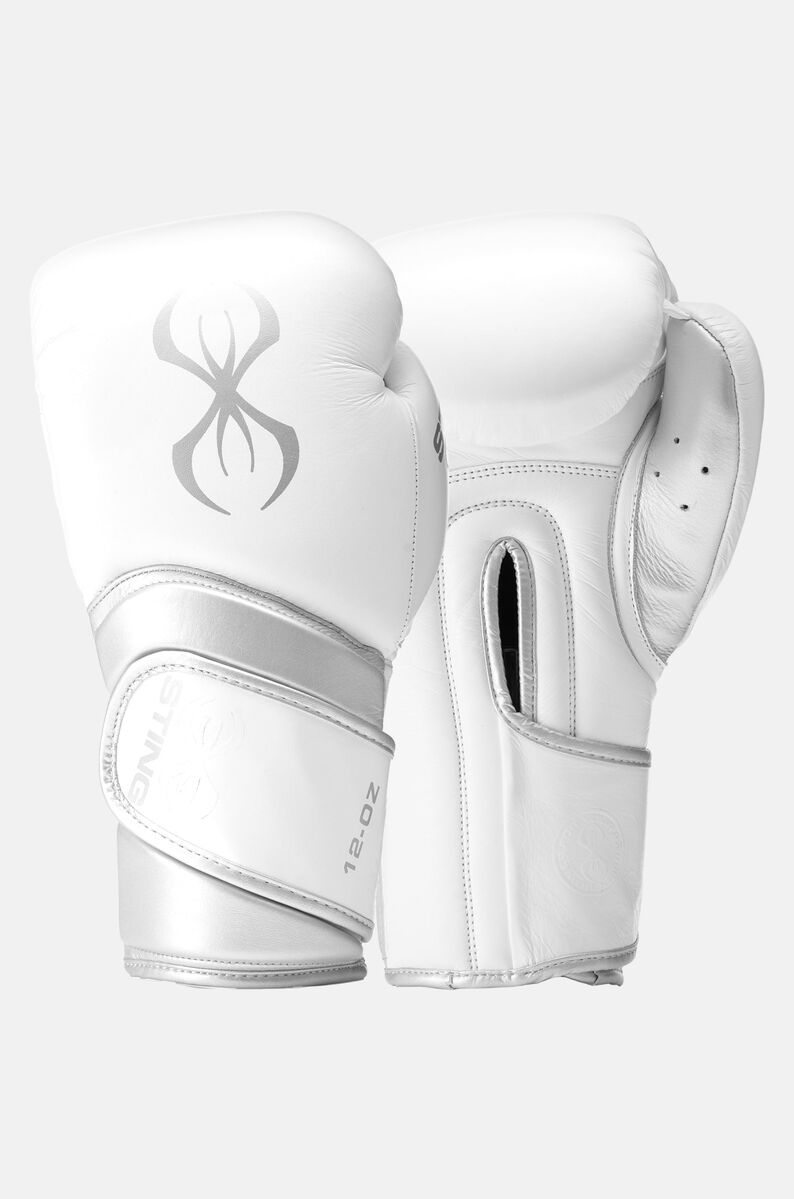 STING Viper X Sparring Glove — White/Silver