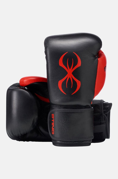 STING Evolution Boxing Glove — Black/Red