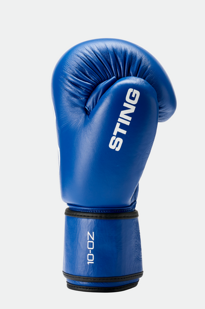 STING World Boxing Approved Competition Boxing Glove — Blue