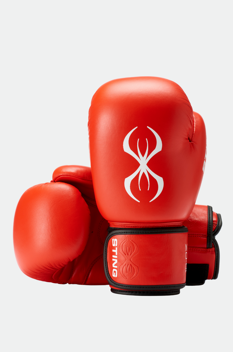 STING World Boxing Approved Competition Boxing Glove — Red