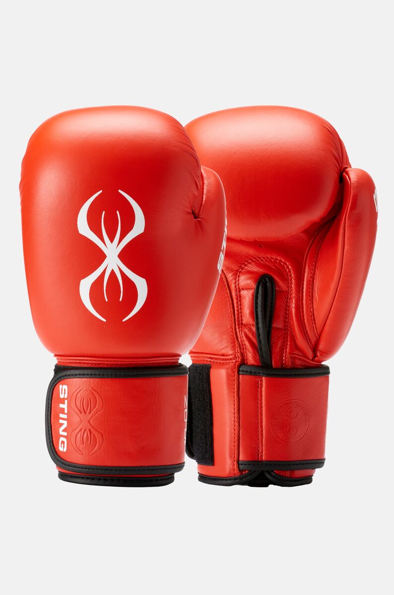 STING World Boxing Approved Competition Boxing Glove — Red