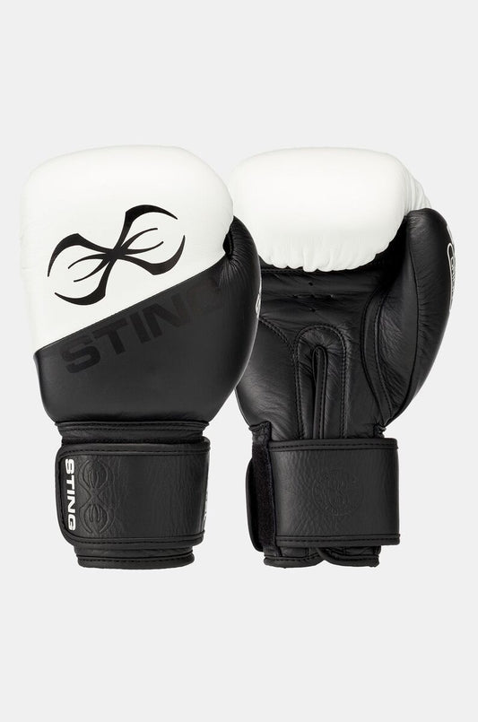 STING Orion Training Boxing Glove — Black/White