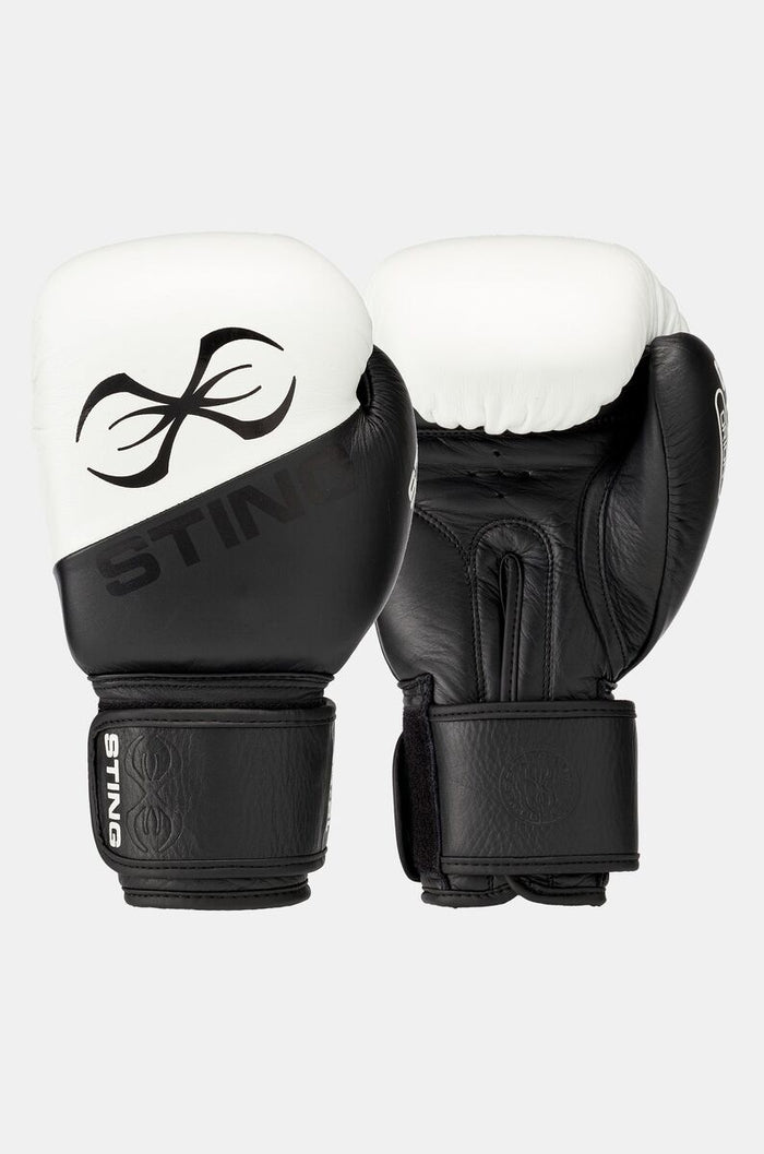 STING Orion Training Boxing Glove — Black/White