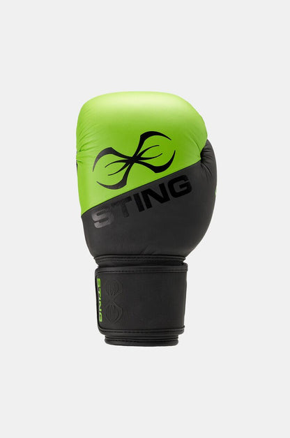 STING Orion Training Boxing Glove — Black/Green