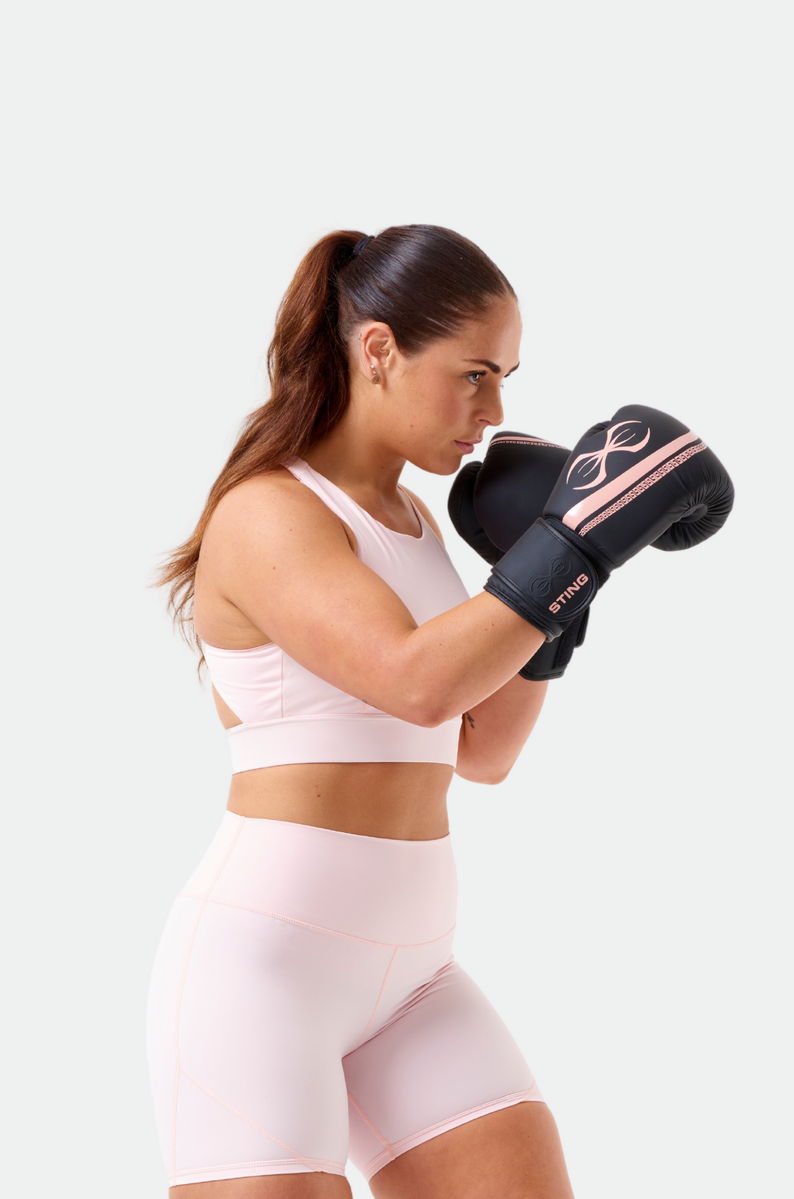 STING Aurora Womens Boxing Glove — Navy/Gold