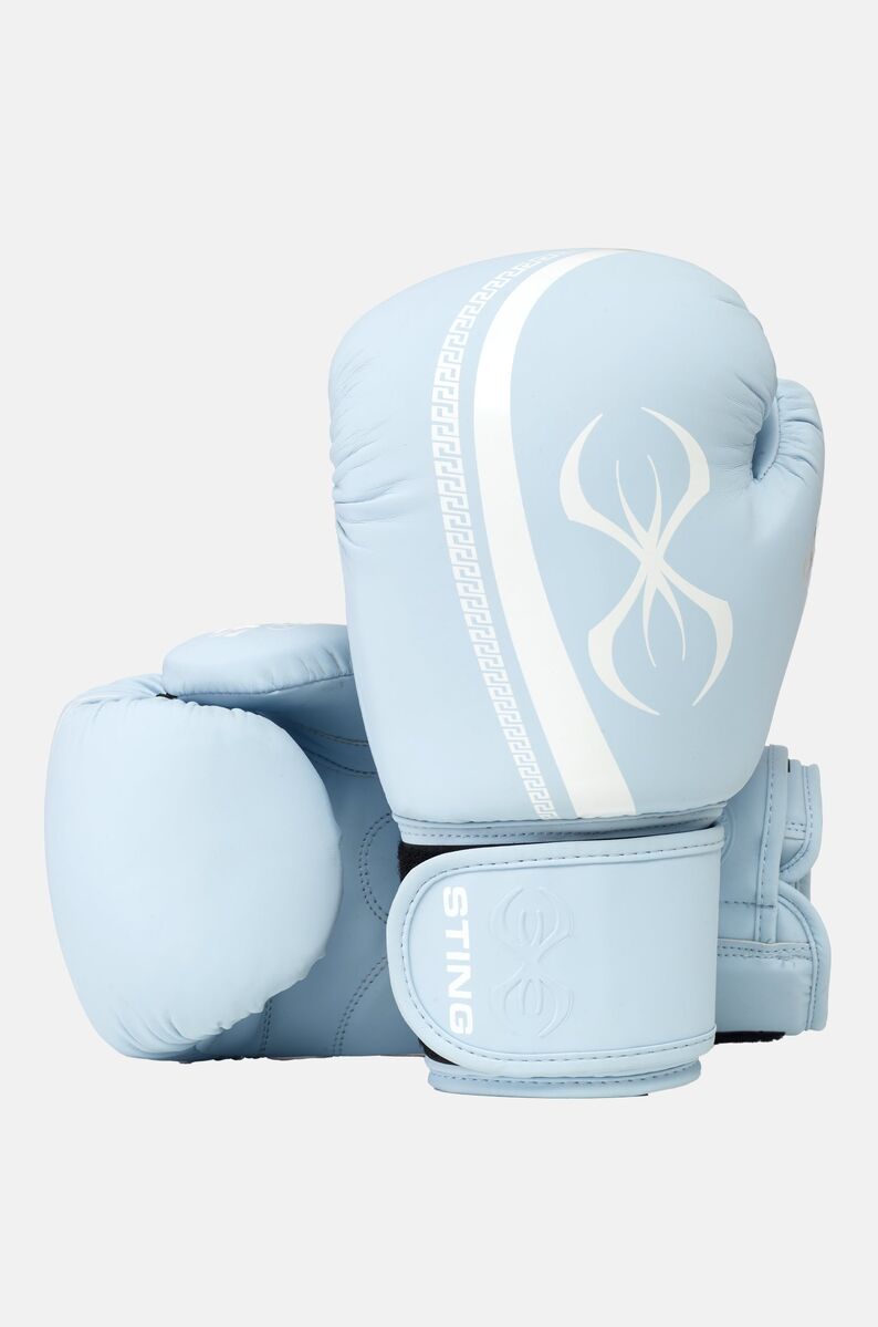 STING Aurora Womens Boxing Glove — Light Blue/White