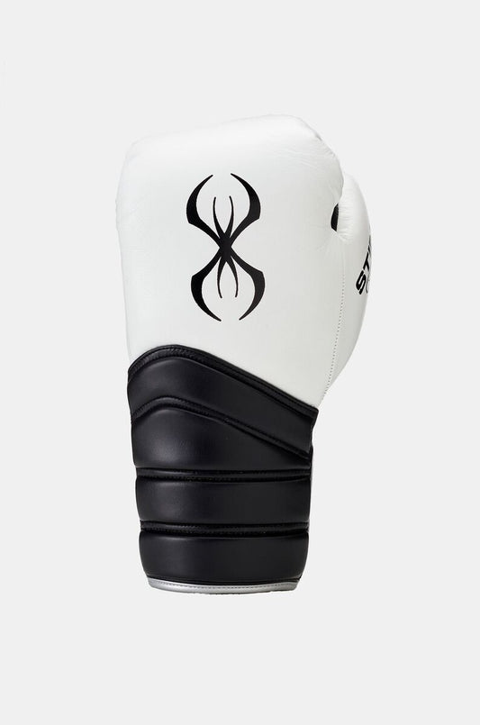 STING Viper X Boxing Gloves Lace Up — White/Black/Silver