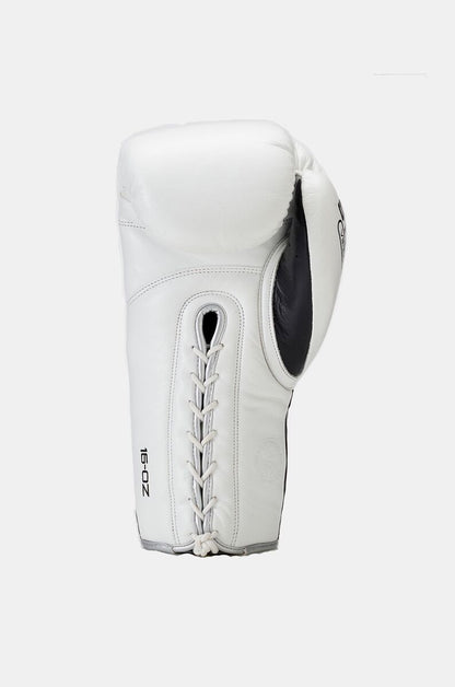 STING Viper X Boxing Gloves Lace Up — White/Black/Silver