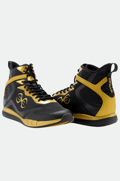 STING Viper Boxing Shoe 2.0 — Black/Gold