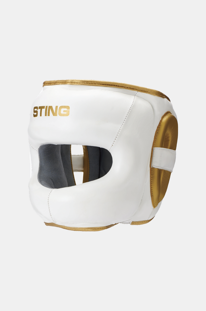 STING Evolution Face Shield — White/Gold