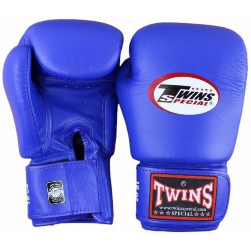 TWINS Pro Leather Boxing Gloves Black 16oz BGVL-3