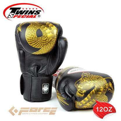TWINS Pro Leather Gloves Boxing DRAGON FBGV-23G