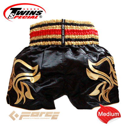 TWINS Boxing Shorts Black&Gold T-154