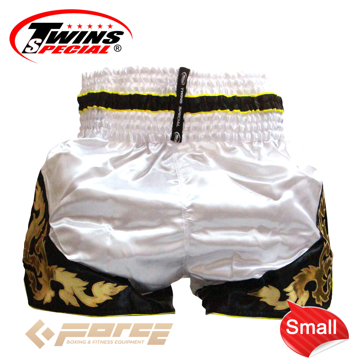 TWINS Boxing Shorts White/Black T-71