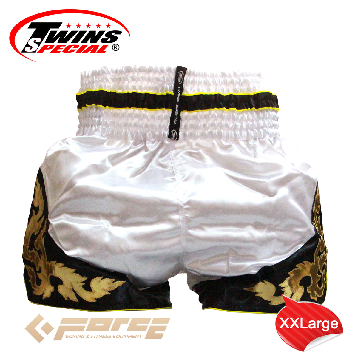 TWINS Boxing Shorts White/Black T-71