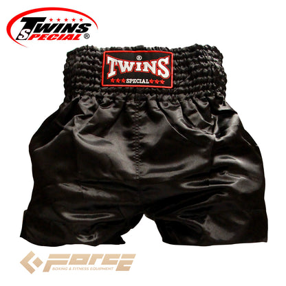 TWINS Boxing Shorts Plain Black TB-30