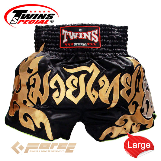 TWINS Boxing Shorts Black/Gold TBS-49