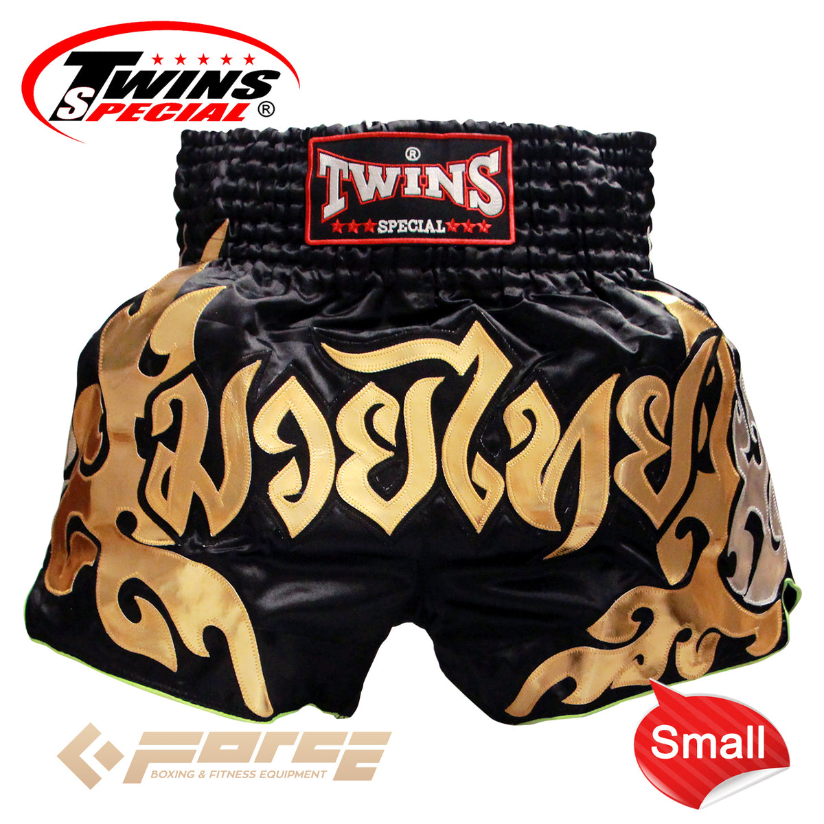 TWINS Boxing Shorts Black/Gold TBS-49