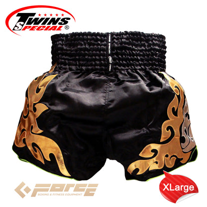 TWINS Boxing Shorts Black/Gold TBS-49