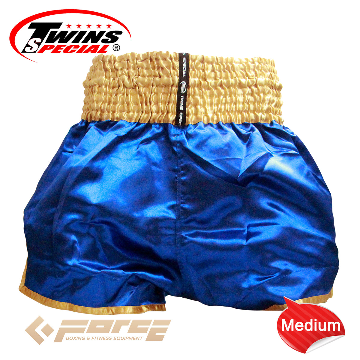 TWINS Boxing Shorts Blue&Gold TTBL-56