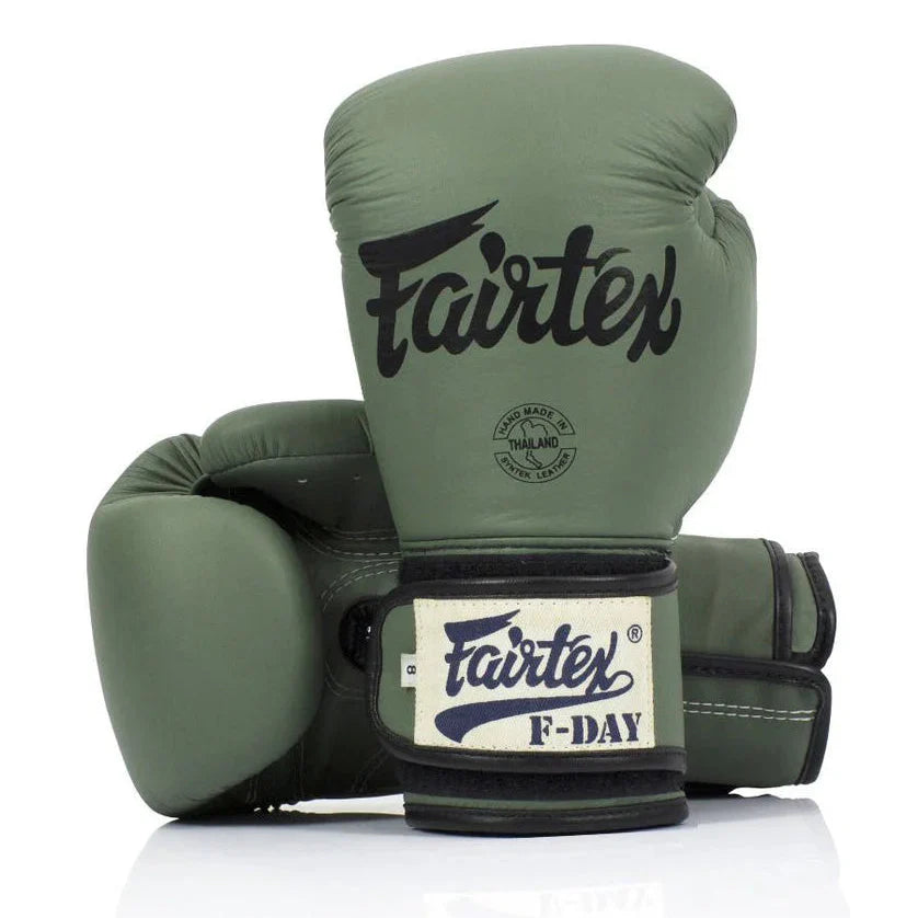 FAIRTEX F-Day Limited Edition Army Green Boxing Gloves (BGV11)
