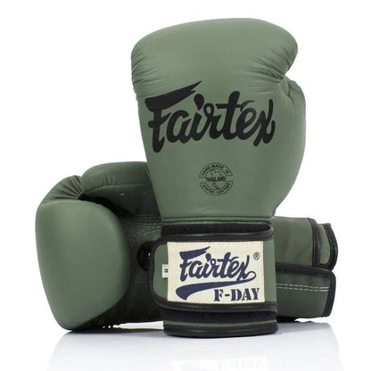 FAIRTEX F-Day Limited Edition Army Green Boxing Gloves (BGV11)