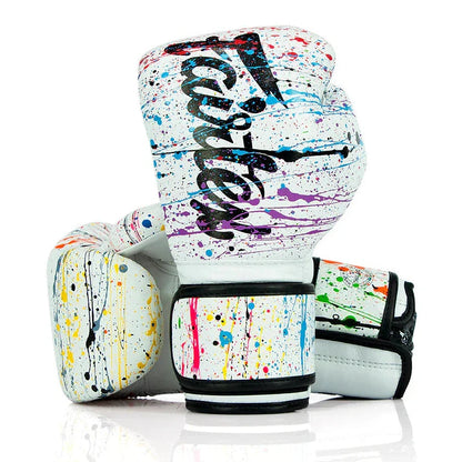 Fairtex BGV14 Microfibre Boxing Gloves - Art Collections - Painter/White