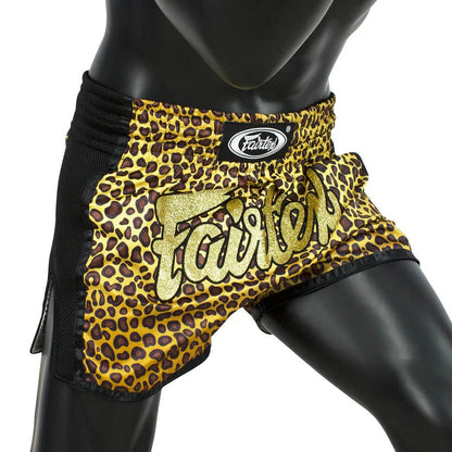Fairtex Leopard Slim Cut Muay Thai Shorts
