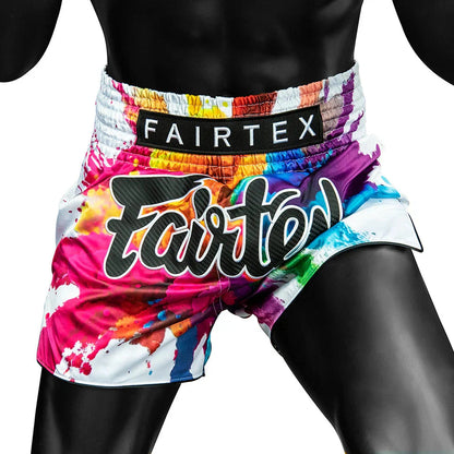 Fairtex White Funky Soul Muay Thai Shorts