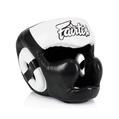 FAIRTEX Diagonal Vision Sparring Headguard/Lace Up (HG13) - Boxing Head Guard